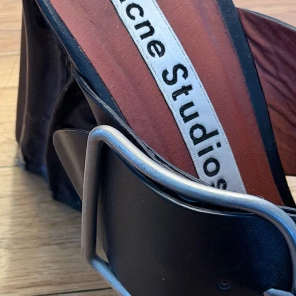 Acne Black Women's Sandals with Buckle - Picture 5 of 5